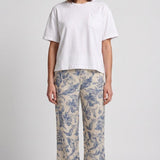 Sandro Women's Ecru Flared Linen Blend Trousers Size 40 FR 12 UK 8 US SFPPA01402