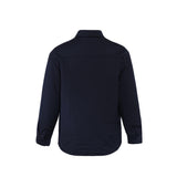 Sandro Men's Navy Wool Blend  Oversized Quilted Overshirt Size L SHPBL00941
