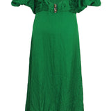 Sandro Women's Green Rhinestones Long Dress Size 38 FR 10 UK 6 US SFPRO02951