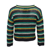 Sandro Paris Damenpullover, mehrfarbig gestrickt, Größe 36FR, 8UK, 4US, SFPPU01475