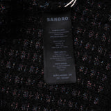 Sandro Women's Black Tweed Cardigan And Skirt Set Size 34 FR 6 UK 2US SFPCA00894