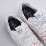 Hogan Women's White Rebel H562 Lav Eff Scritta Sneakers Size 41 EU 8 UK 11 US