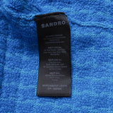 Sandro Damen-Tweedjacke, kurz geschnitten, blau, Größe 36, FR 8, UK 4, US SFPCA00737