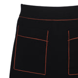 Sandro Women's Black Knit A-Line Short Skirt Size 36 FR 8 UK 4 US SFPJU00267