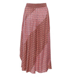 Maje Women's Pink Floral Asymmetric Skirt Size 40 FR 12 UK 8 US MFPJU00886