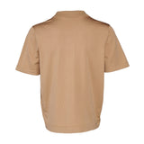 Sandro Paris Braunes Strickhemd mit kurzen Ärmeln für Herren, Größe S, SHPTR00462