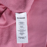Sandro Paris Men's Pink Logo 100% Cotton Fleece Hoodie Size XXL SHPSW00636