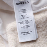 Sandro Women's White Wool Blend Short Skirt Size 36 FR 8 UK 4 US SFPJU00996