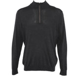 Hackett London Men's Grey Wool Blend Quarter Zip Sweater Size 2XL HM702848