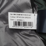 Hackett London x Aston Martin Men's Green Logo Moto Racer Gilet Size L HM402789