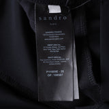 Sandro Paris Women's Black Stretch Leggings Style Trousers Size 38 M 12 P11609E