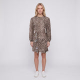 Maje Women's Multicolor Leopard Print Short Dress Size 34 FR 6 UK 2US MFPRO02700