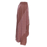 Maje Women's Pink Floral Viscose Asymmetric Skirt Size 36 FR 8 UK 4US MFPJU00886