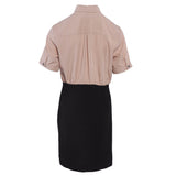 Sandro Damenkleid, beige, kurzärmelig, kurz, Größe 40, FR 12, UK 8, US R20690E