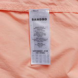 Sandro Women's Pink Long Sleeve Oversized Shirt Size 36 FR 8 UK 4 US SFPCM00621