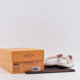Tod's Women's White Heaven N Laccetto Occhielli Loafers Size 34 EU 4 US 2 UK