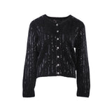 Maje Women's Black Sequin Mohair Blend Cardigan Size 38 FR 10 UK 6 US MFPCA00312