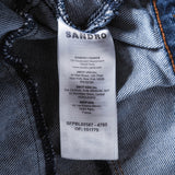 Sandro Women's Blue Oversized Denim Jacket Size 34 FR 6 UK 2 US SFPBL00587