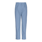 Maje Damen-Hose in Blau, „ Wolle “-Mischung, hohe Taille, „ Hose Stoffhose “, Größe 40, FR 12, UK, MFPPA00418