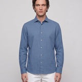 Hackett London Men's Blue Slim Fit 100% Cotton Shirt Size 2XL HM309136
