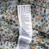 Sandro Damenkleid, grün, mit Blumenmuster, „ Seide “, kurz, Größe 34 FR, 6 UK, 2 US, SFPRO02601