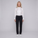Maje Women's Black Tapered Tailored Trousers Size 36 FR 8 UK 4 US MFPPA00438