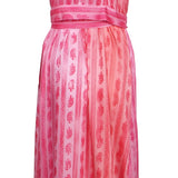 Sandro Paris Women's Pink Satin Sleeveless Midi Wrap Dress Size 36 S SFPRO03704
