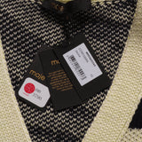 Maje Women's Yellow Zebra Print Cardigan Size 38 FR 10 UK 6 US MFPCA00345
