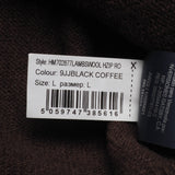 Hackett London Men's Brown Zip 100% Wool Sweater Size L HM702877