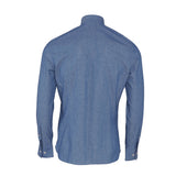 Hackett London Men's Blue Slim Fit Cotton Shirt Size S HM309140