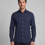 Hackett London Men's Blue Checked Shirt Size S HM308901