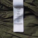 Maje Women's Khaki Belted Cotton Dress Size 40 FR 12 UK 8 US MFPRO02193