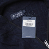 Hackett London Top-Pullover „ Strick  “ „Wolle “ Kaschmir, blau, mit Reißverschluss, Größe 2XL, HM702846