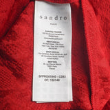 Sandro Women's Red Snake Print Short Dress Size 36 FR 8 UK 4 US SFPRO01940