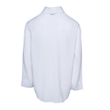 Sandro Damen- Bluse Hemdbluse , weiß, mit besticktem Kragen, Größe 40, FR 12, UK 8, US C11545H