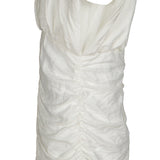 Sandro Damenkleid in Ecru aus einer Mischung aus Leinen , mit offenem Rücken, Größe 40 (FR 12, UK 8, US S) SFPRO02870