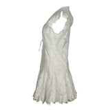 Sandro Women's White Floral Short Dress Size 40 FR 12 UK 8 US SFPRO01727