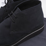 Hogan Men's Navy Leather H334 Derby 2 Fori Boots Size 39 EU 5.5 UK 7 US