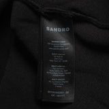 Sandro Women's Black Wool Blend Pinafore Dress Size 40 FR 12 UK 8 US SFPRO03263