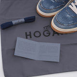 Hogan Men's Blue H630 Basket Jeans Sneakers Size 44 EU 9.5 UK 10.5 US