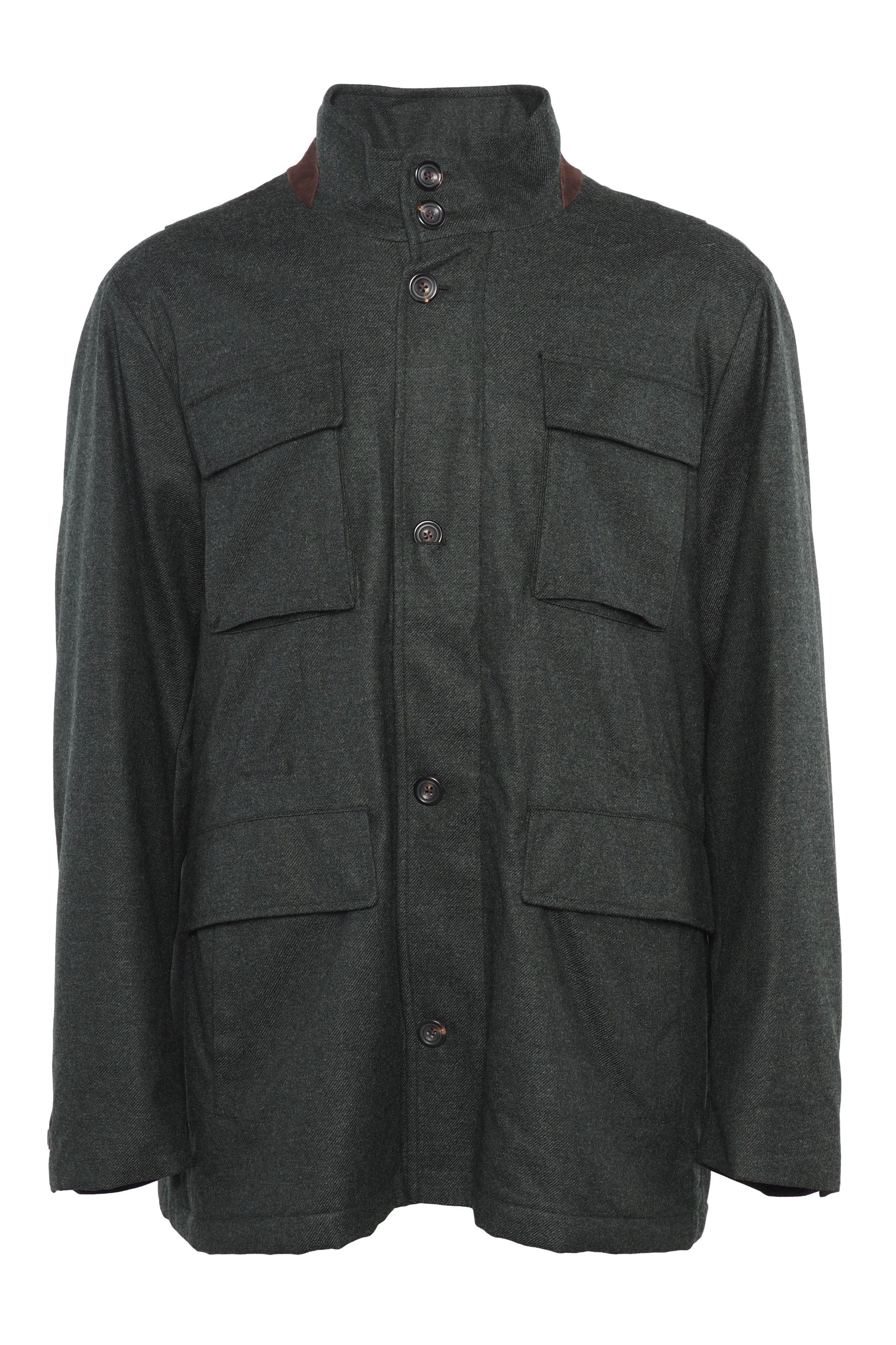 Hackett London Men's Green Cashmere & Wool Blend Jacket Size 3XL HM402707