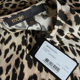 Maje Women's Multicolor Leopard Print Short Dress Size 40 FR 12UK 8US MFPRO02700