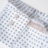 Hackett London Men's White Slim Fit Abstract Shirt Size M HM309145