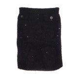 Sandro Women's Black  Wool Sequins Skirt Size 42 FR 14 UK 10 SFPJU00805