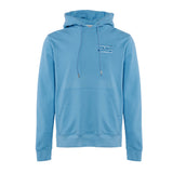 Sandro Paris Men's Blue Embroidered Logo Cotton Fleece Hoodie Size M SHPSW00531