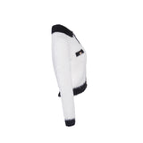 Maje Women's White Knitted Fluffy Cardigan Size 36 FR 8 UK 4 US MFPCA00303