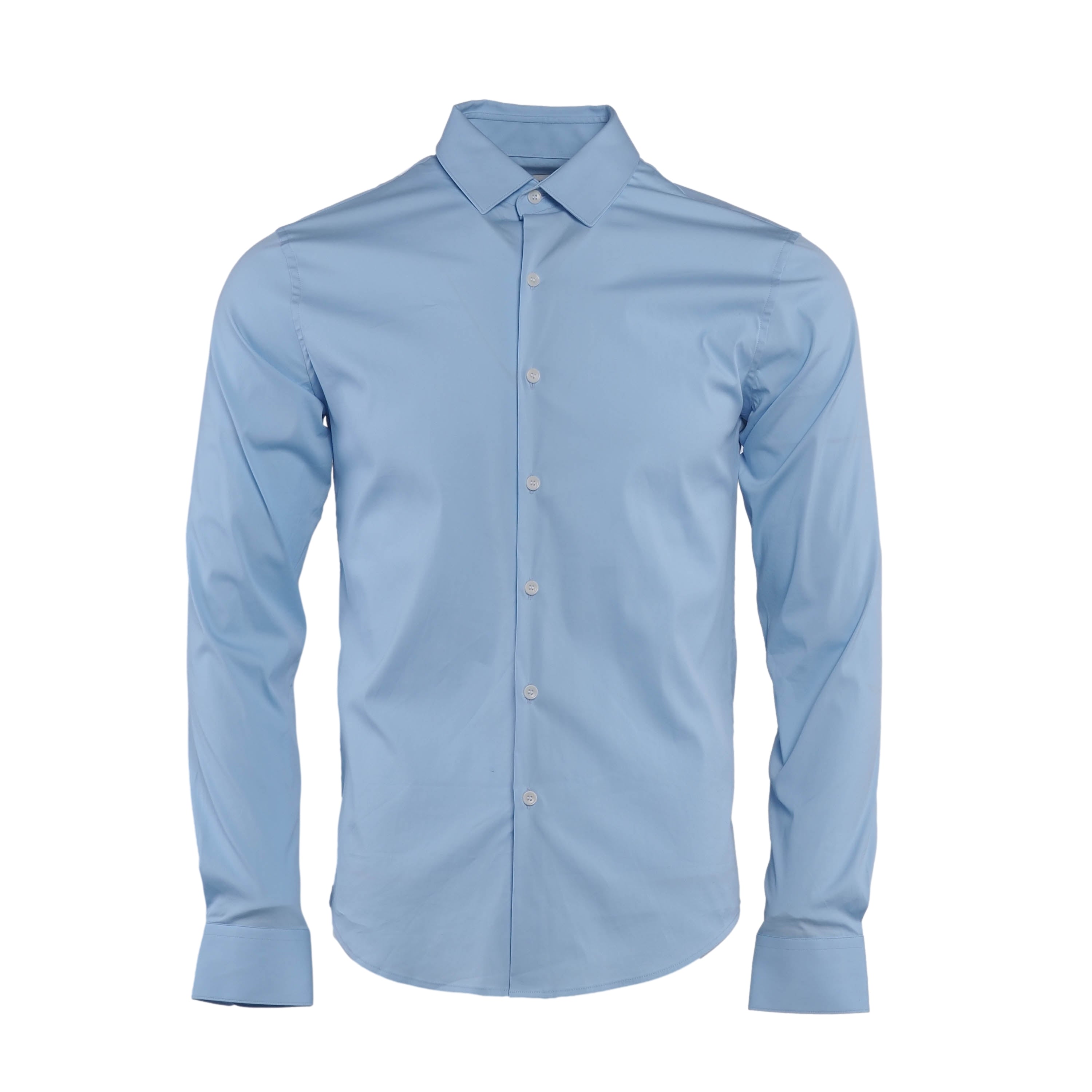Sandro Paris Men's Blue Slim Fit Long Sleeve Shirt Size XS SHPCM00858