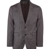 Hackett London Men's Brown Detachable Bib Wool Blazer Jacket Size 40 R HM443104
