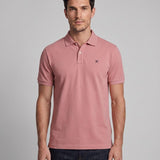 Hackett London Top Polo Shirt Knit Embroidered Logo Pink Size XL HM562688