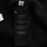 Sandro Women's Black Knit A-Line Short Skirt Size 36 FR 8 UK 4 US SFPJU00267